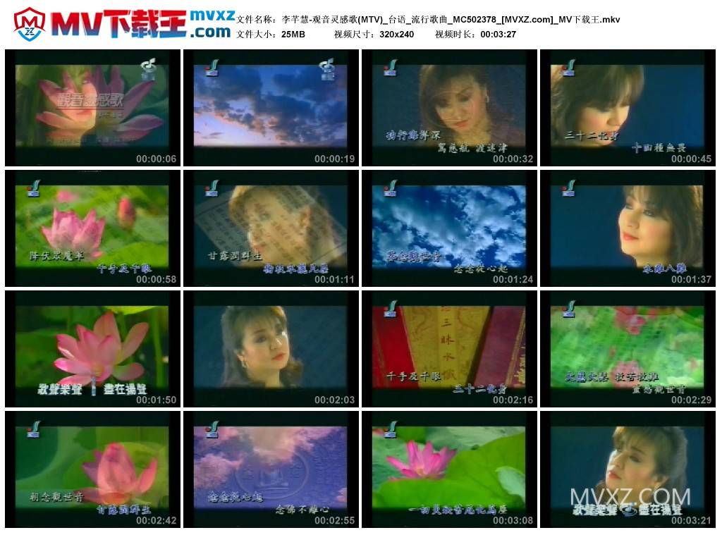 李芊慧-观音灵感歌(MTV)_台语_流行歌曲_MC502378